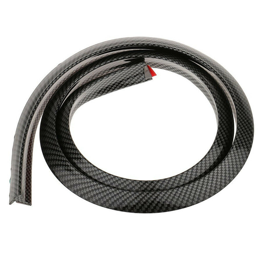2Pcs 150cm Carbon Fiber Color Rubber Car Fender Flare Wheel Eyebrow Protectors