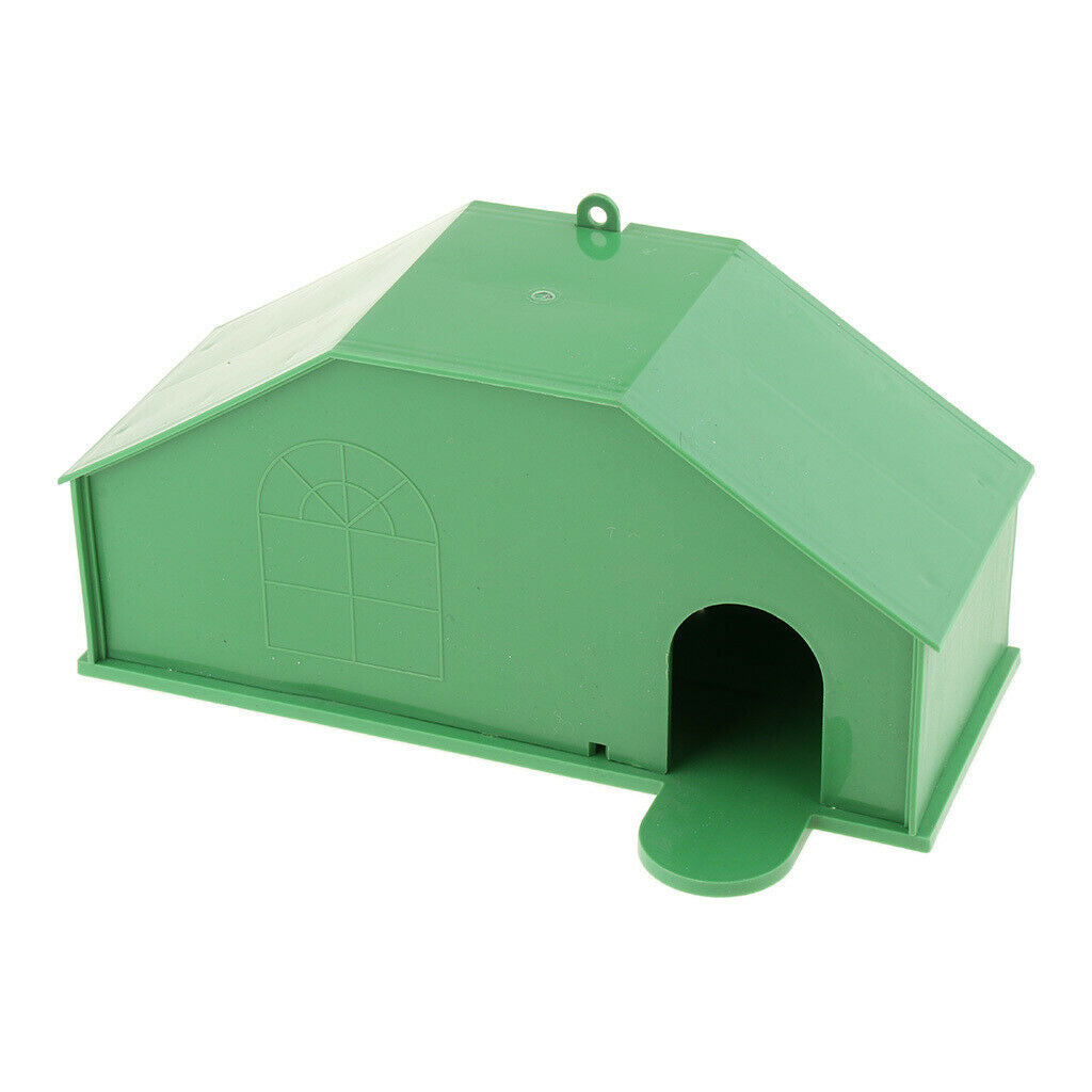 Plastic Bird Breeding Box Parakeet Budgie Cockatiel House Cage Box Green