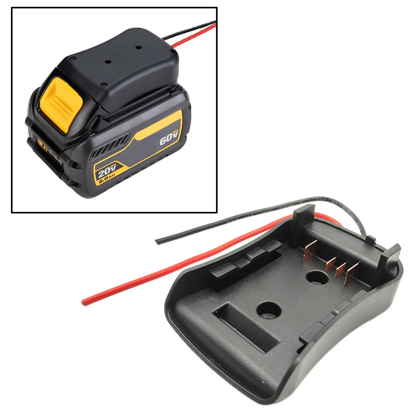 Power Wheels DIY Battery Adapter Adaptors for   Power Connector 12AWG