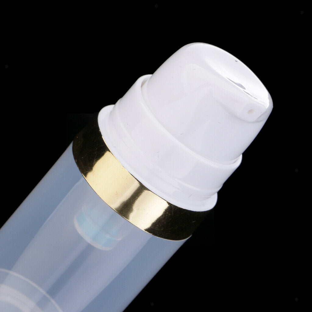2Pcs 10ml Vacuum Airless Pump Bottle Cosmetic Lotion Container Refillable