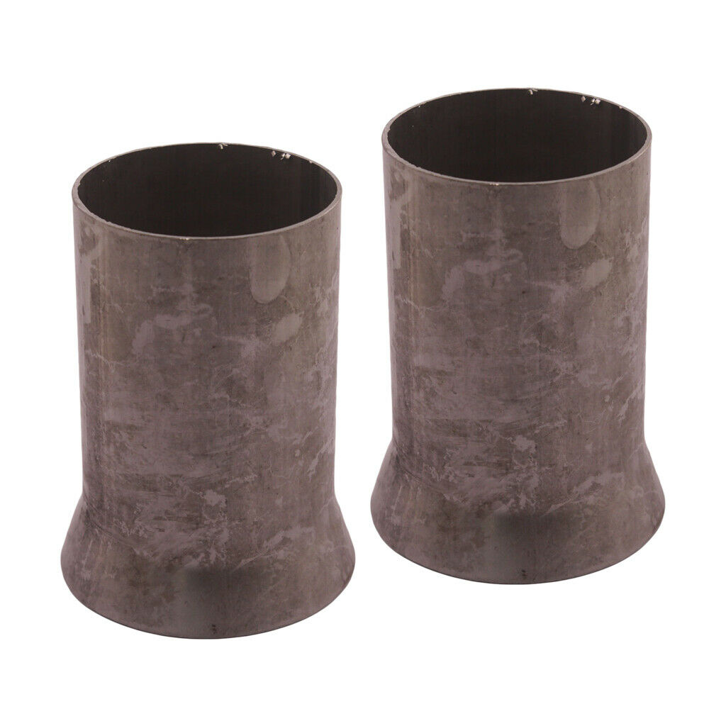 2 Pieces Stainless Steel 2.5" OD to 3" OD Exhaust Pipe Connector 4inch