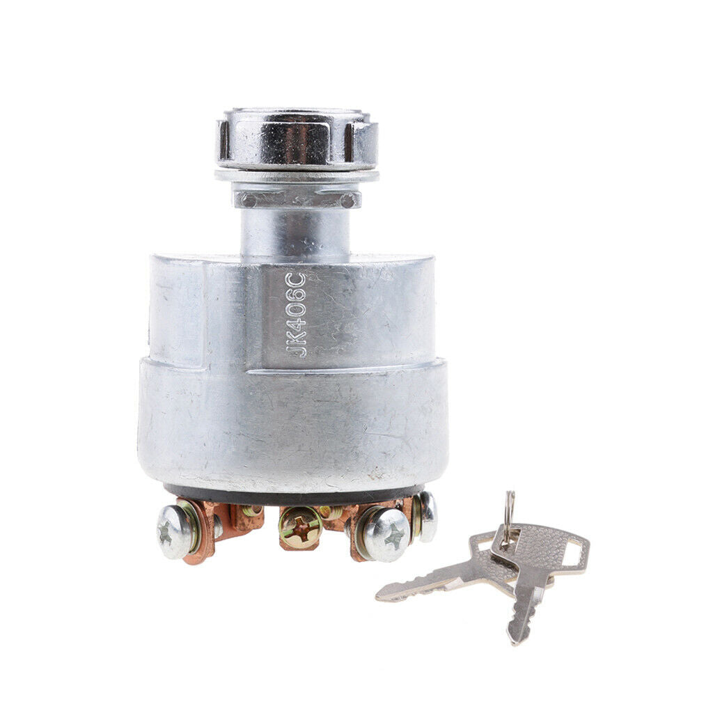 Universal Ignition Starter Cylinder Lock Switch Key for Farm Vehicle Tractor