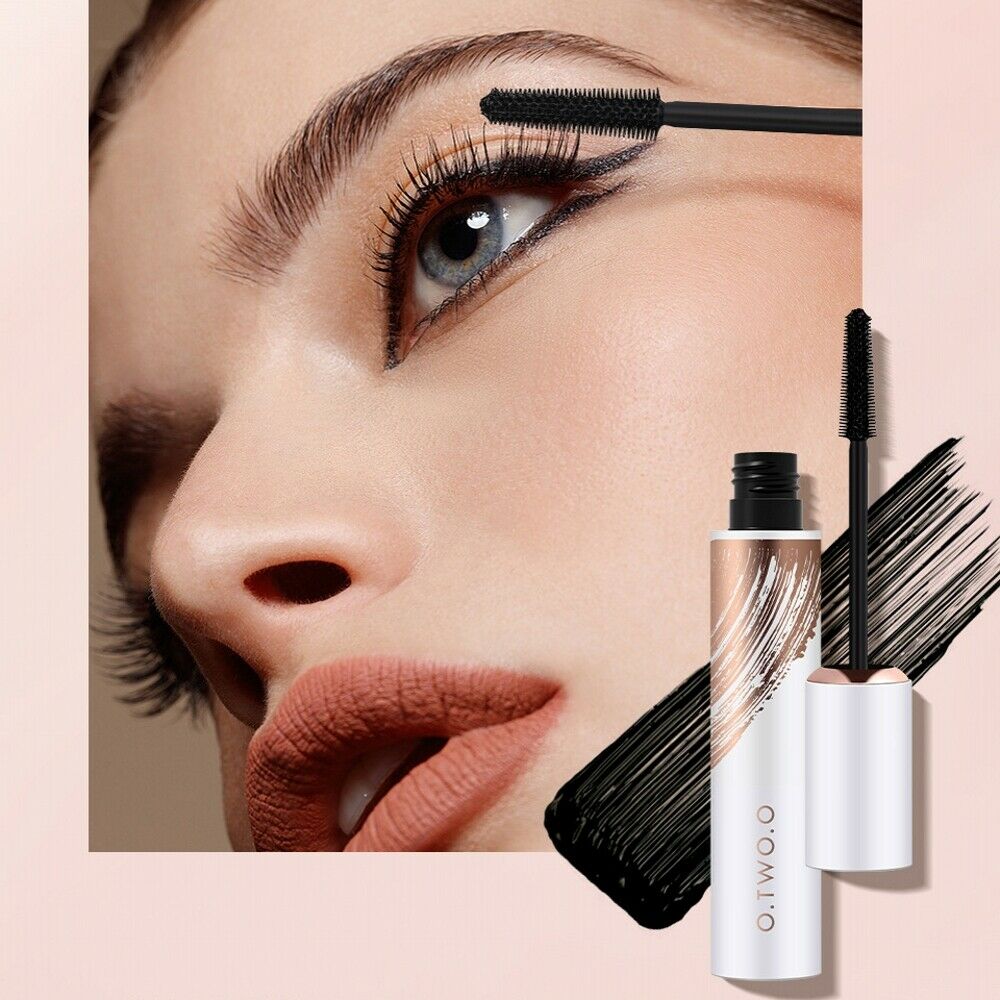 Mascara Black Long Curling Eyelash Eyes Cosmetics Waterproof Silk Fiber Mascara