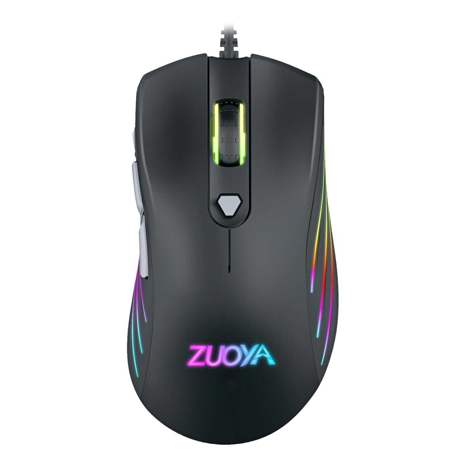 USB Gaming Mouse Comfortable 7200 DPI Ergonomic Game Mice Pro Gamer Black
