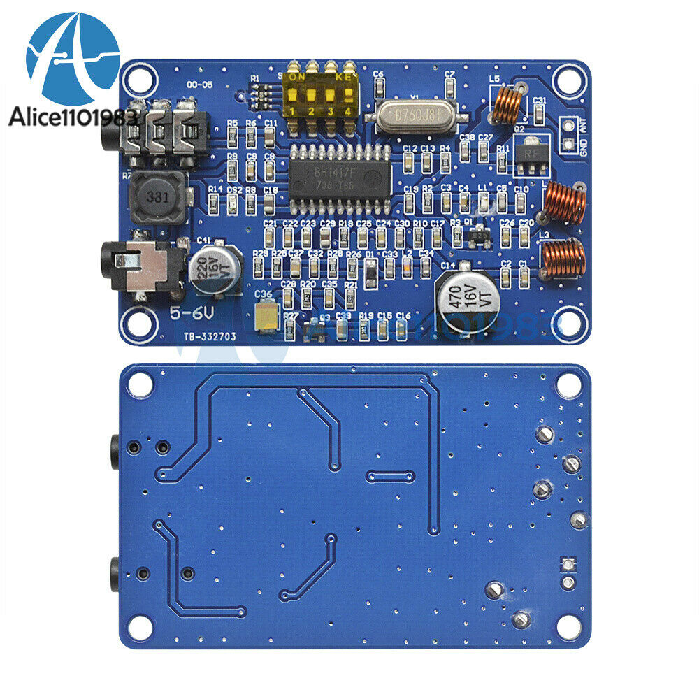 2PCS BH1417 200M 0.5W Radio Station PLL Wireless Stereo FM Transmitter Module