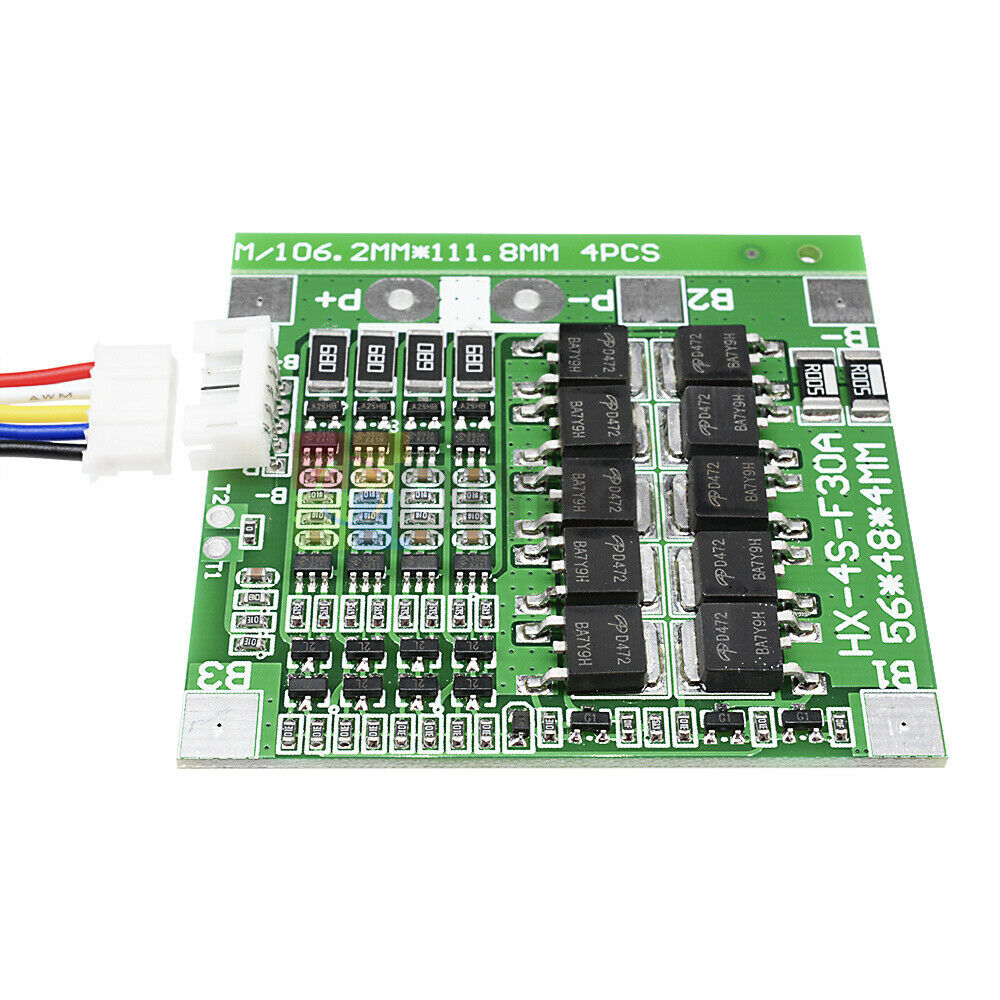 14.8V 4S 30A Li-ion Lithium 18650 Battery BMS PCB Protection Board w/ Balance