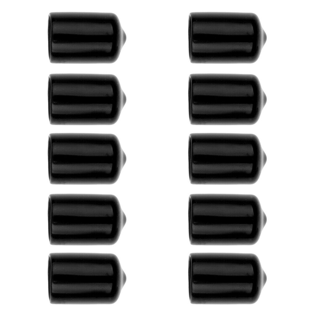 10 Pieces Pool Cue Head Rubber Case - Black