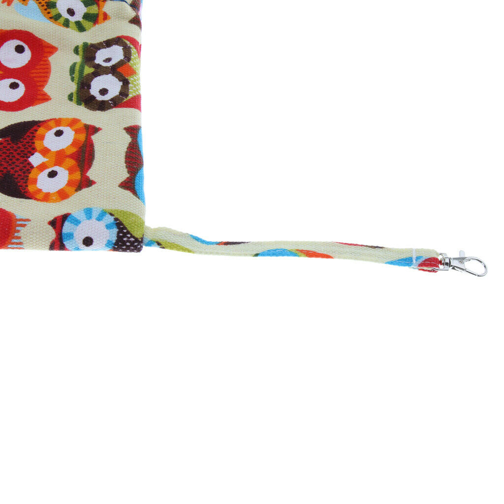 Warm Pet Cat Hammock Squirrel Hanging Bed Mat Hamster Blanket Nest Yellow Owl