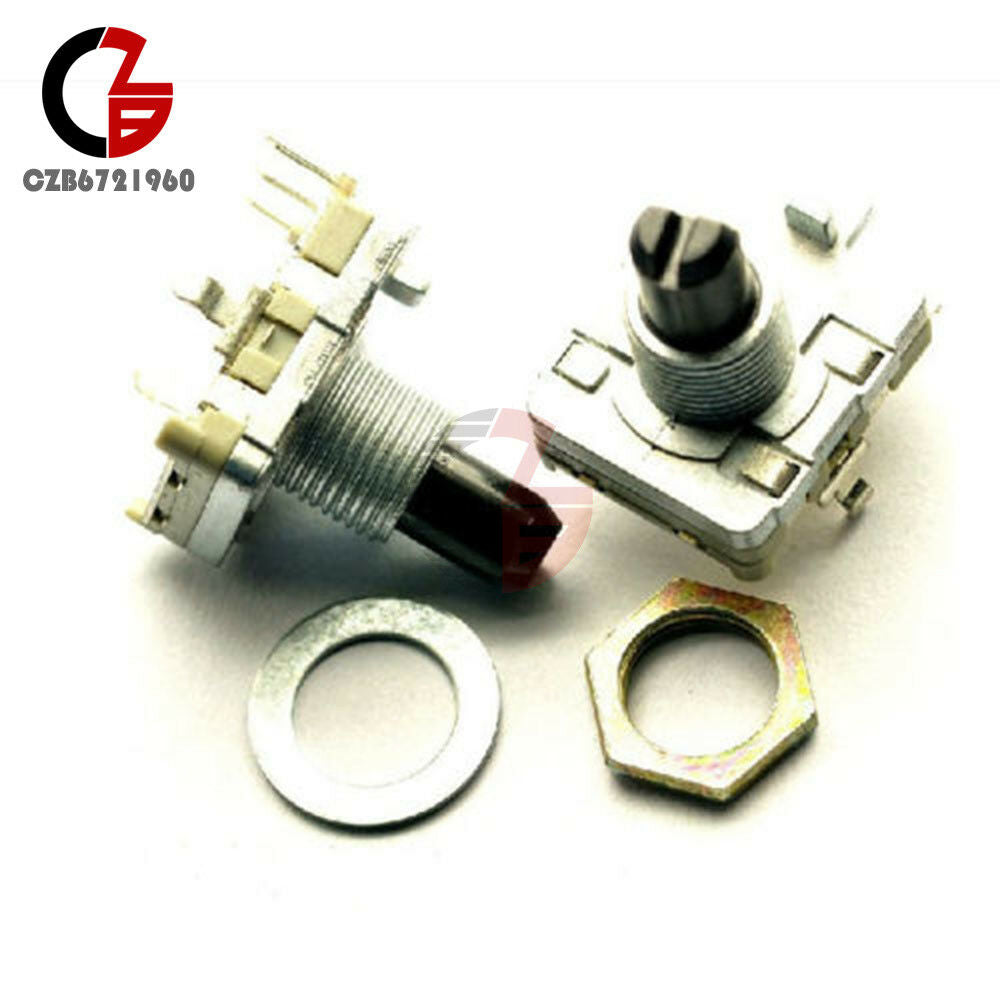 2PCS Rotary encoder with switch EC16 Audio digital potentiometer handle 15mm
