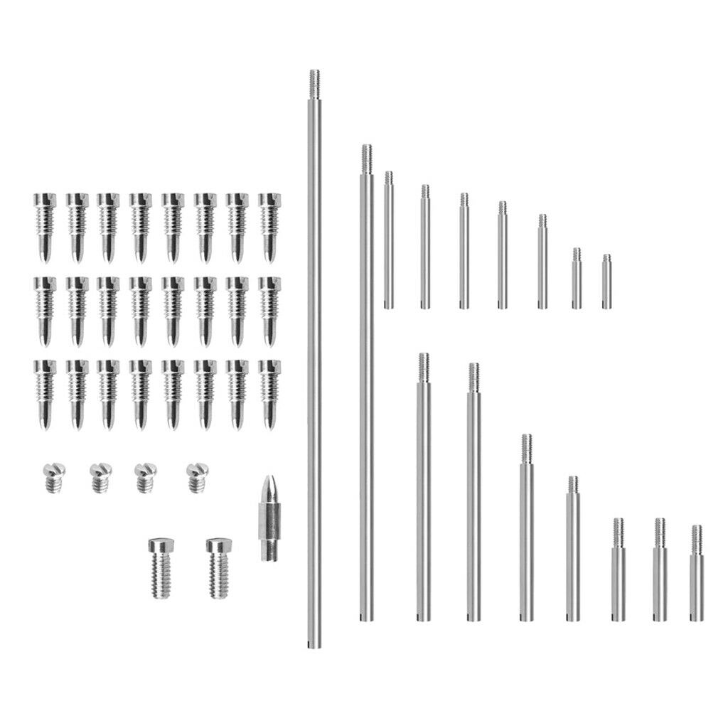 MagiDeal Metal Alto Sax Saxophone Repair Screw Parts Tapered Shafts Rods Kit