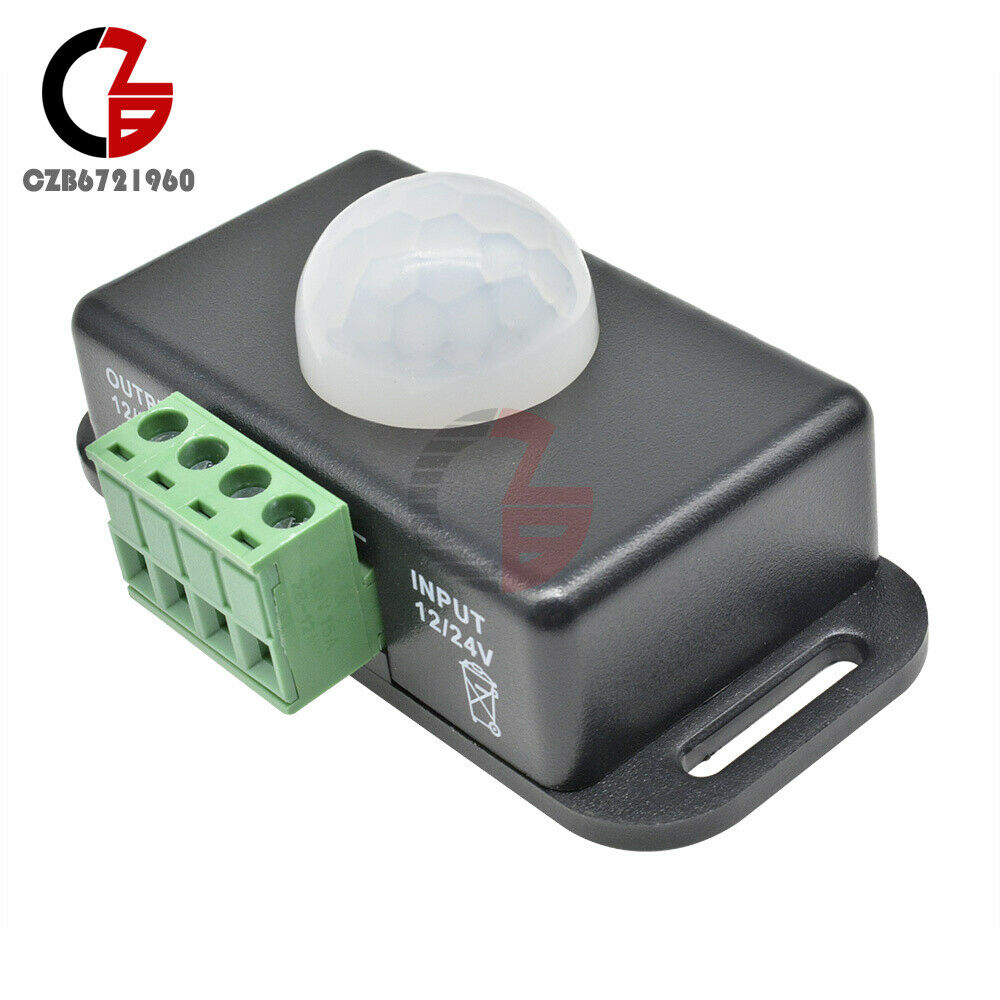 10PCS Automatic DC 12V-24V 8A Infrared PIR Motion Sensor Switch For LED light
