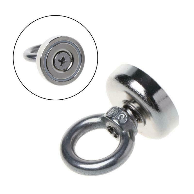 Powerful Round Neodymium Magnet Hook Metal Detector Strong Sea Fishing Hunting