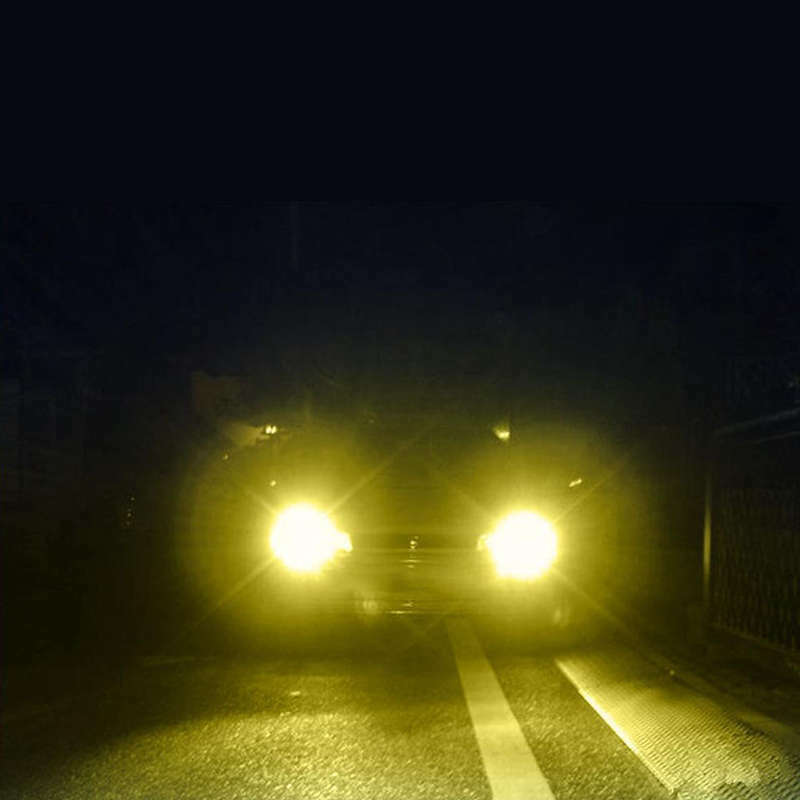 2 X High Power Led Lights 100W H8 H11 Yellow Fog Light 2828 20Led Headlight LaM6