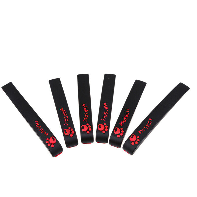 6X Black Car Door Edge Guards Trim Molding Protection Strip Scratch Protector