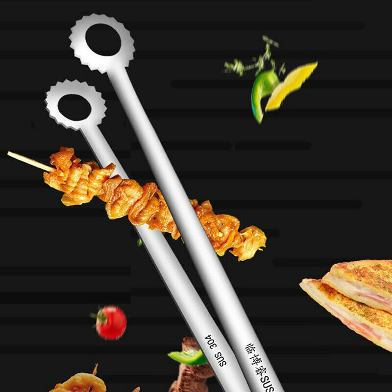 Stainless Steel Food Tongs Japanese Style Barbecue Clamp Kitchen For Fried F Lt