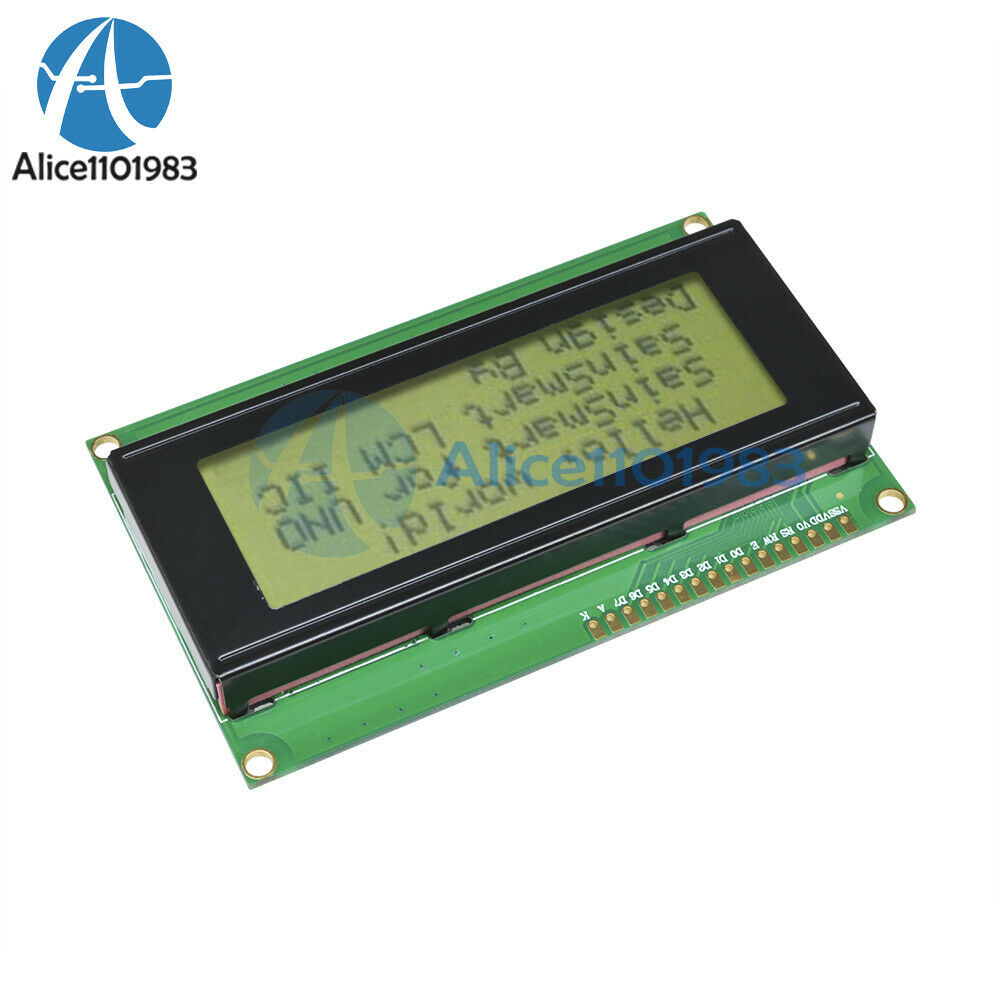 2PCS 20x4 2004 204 Character LCD Display Module 2004 LCD Yellow Green Blacklight