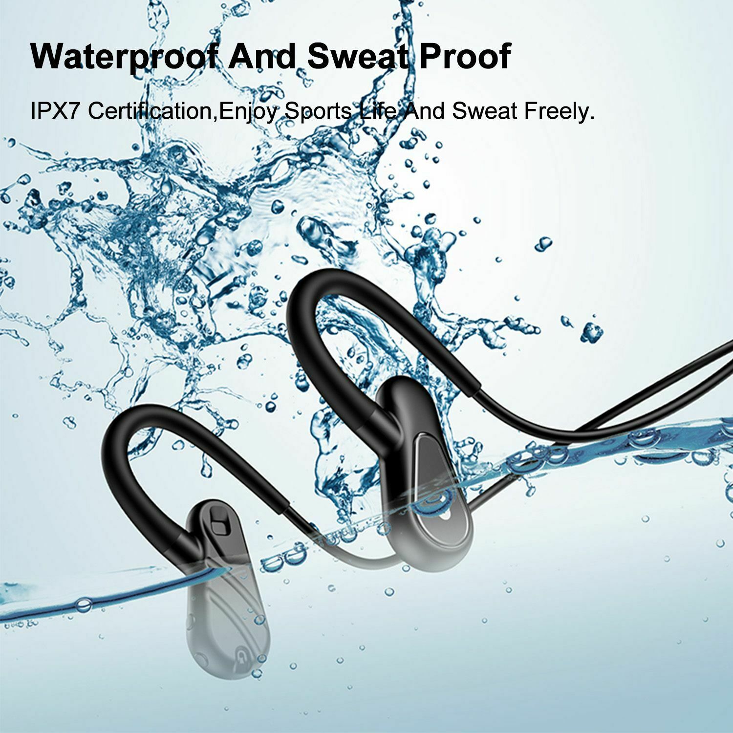 Bone Induction Bone Conduction Headset Memory Earphones Headphone Waterproof