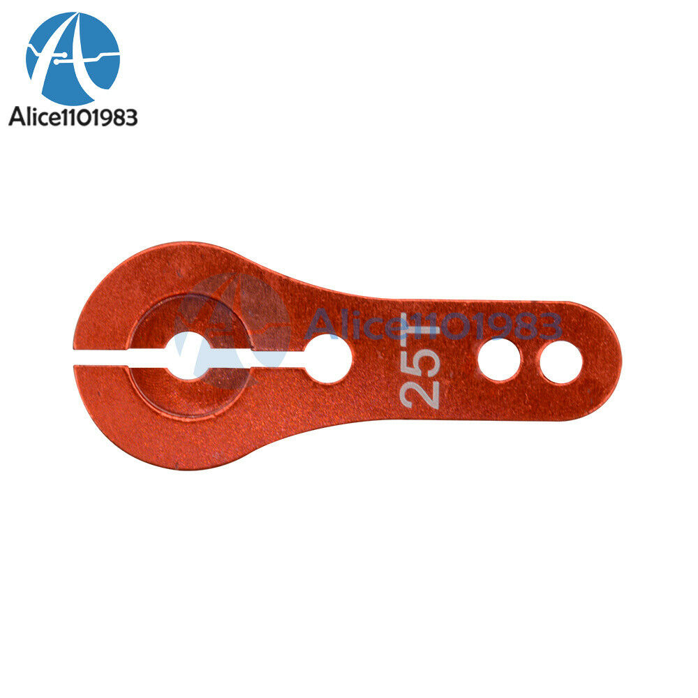 Red RC Steering Servo Half Arm 25T BIG Torque Aluminum For Metal MG996 MG995