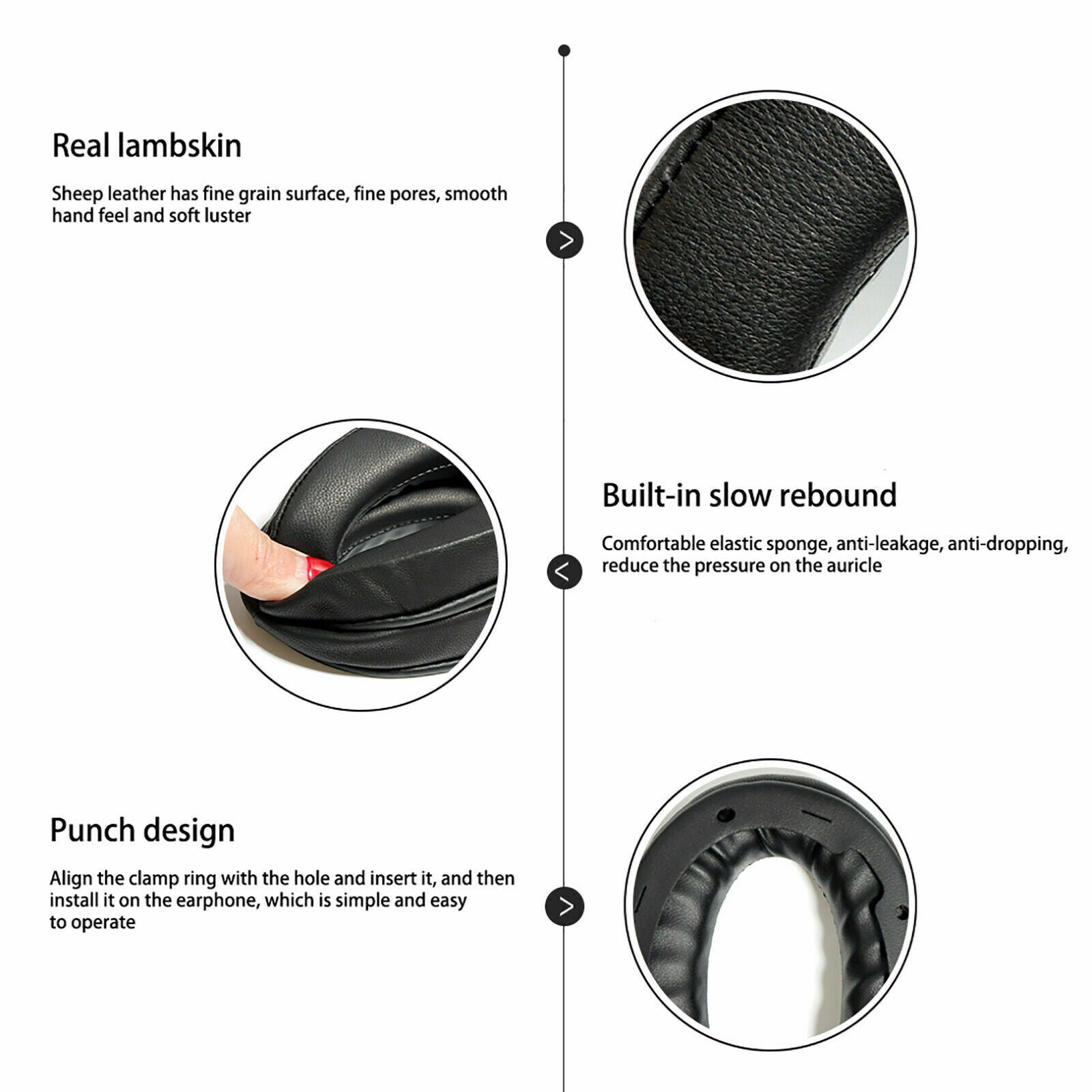 For Sony WH-1000XM4 Wireless Headphones Pair Of Foam Ear Pads Cover Cushions New