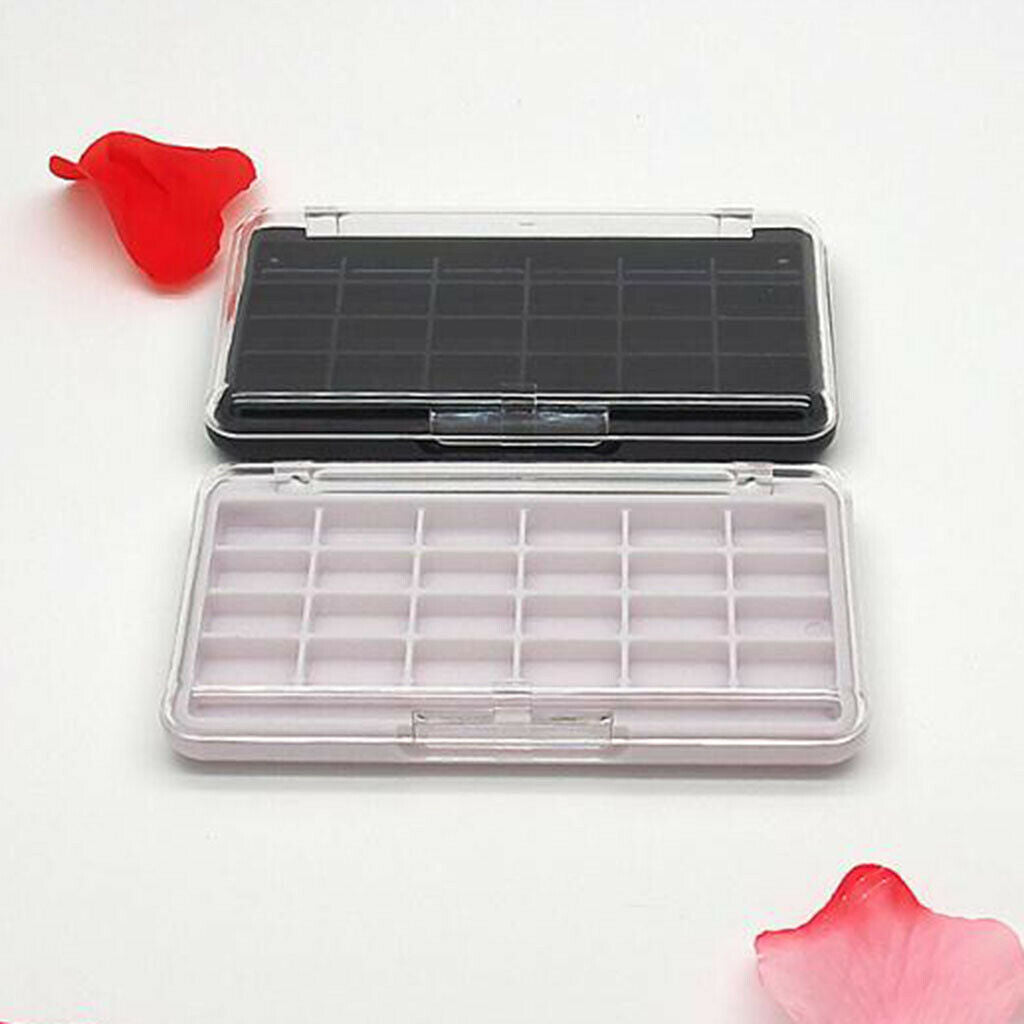 2x 24 Grids Empty Makeup Lipstick Powder Blusher Palette Case Container