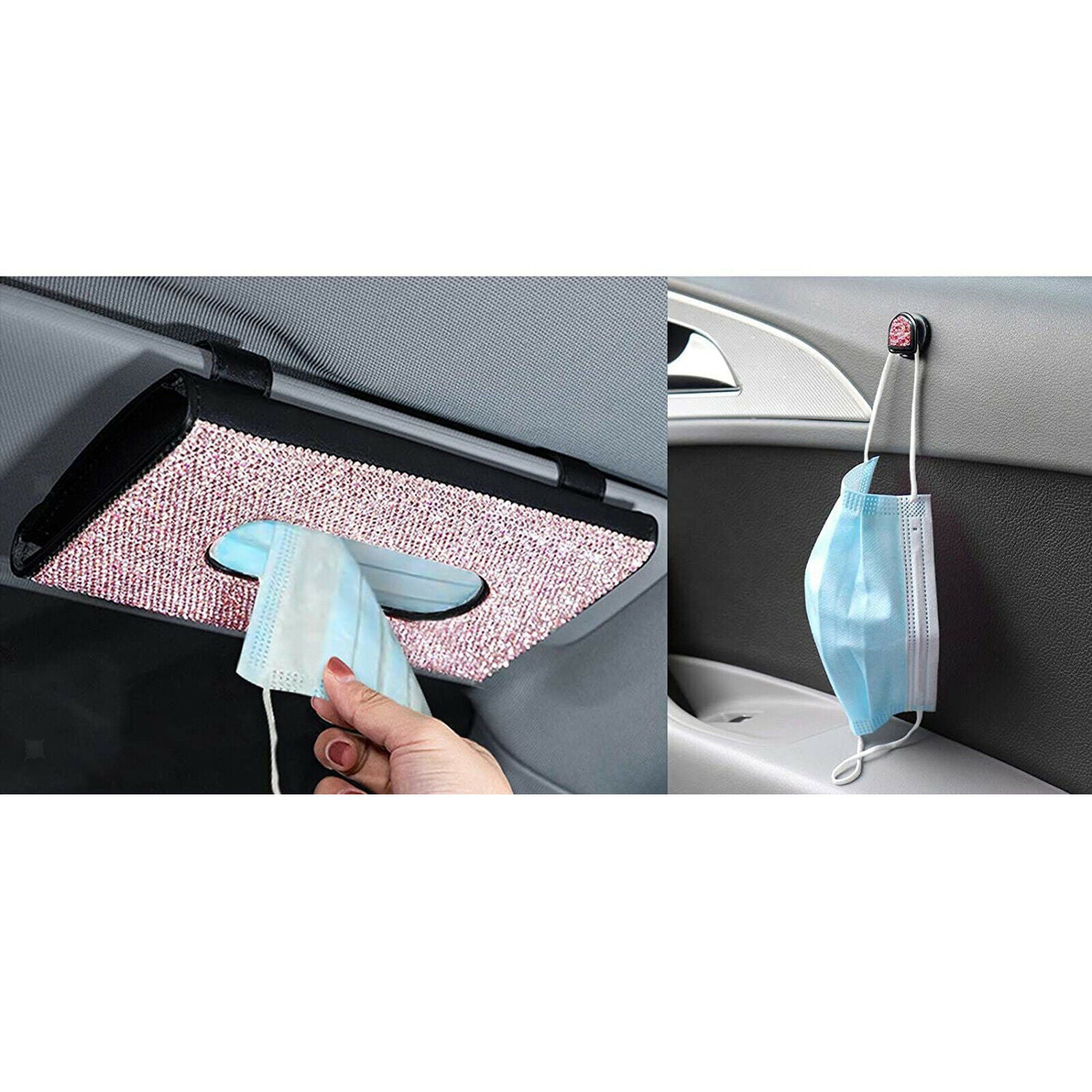 Stylish Car Tissue Holder Napkin Box Backrest Towel Paper Storage Case Hook