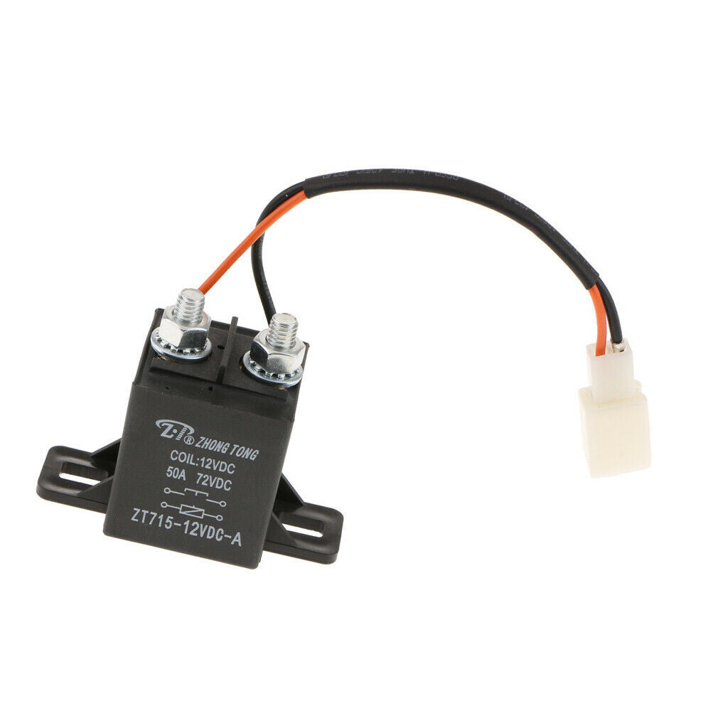 Relay SPST Pin DC Splitter Resistant Load On / Off Car 12V 50A 4 With Wire