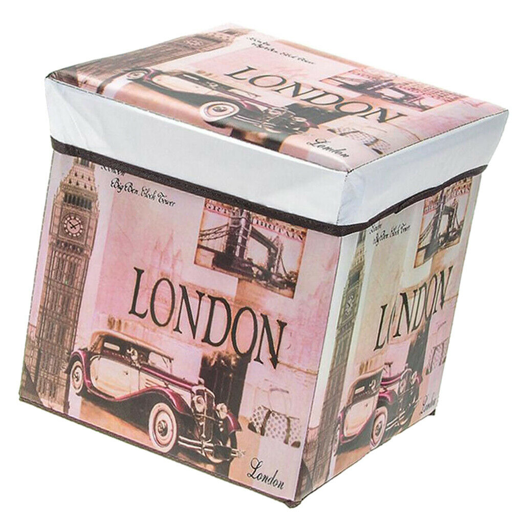 Foldable Storage Ottonmans Box Chest Seat Food Stool Big Ben