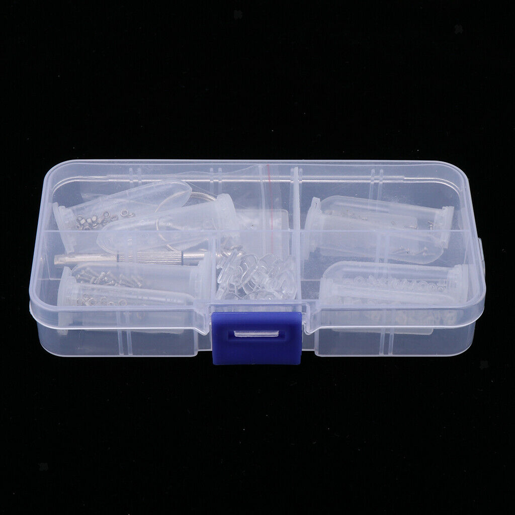 Eyeglass Repair Kit,M1.2 M1.4 Stainless Steel Tiny Screws Assortment with Nose