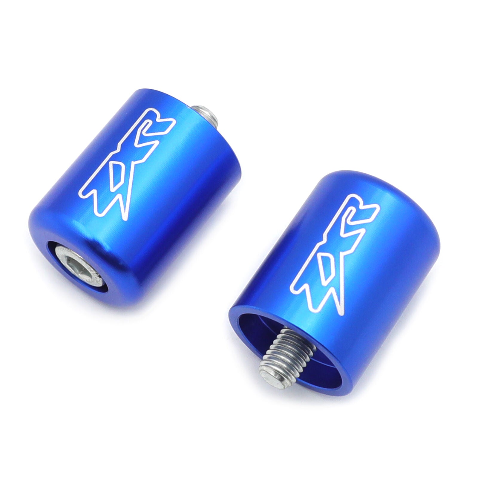 Blue Hand Bar Ends for Kawasaki ZX14 06-12 /Ninja ZX12R 00-05