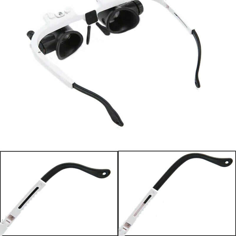 8x 15x 23x Head Repair Jeweler Watch Clock Magnifier Glass Loupe With LED Light