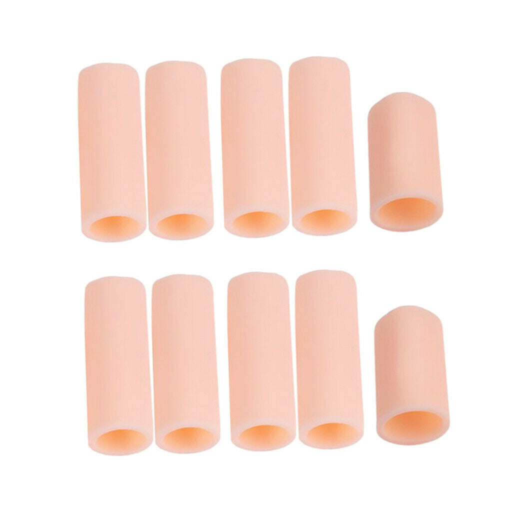 20 Pieces Silicone Toe Finger Caps Covers Sleeves Hammer Toes Protector