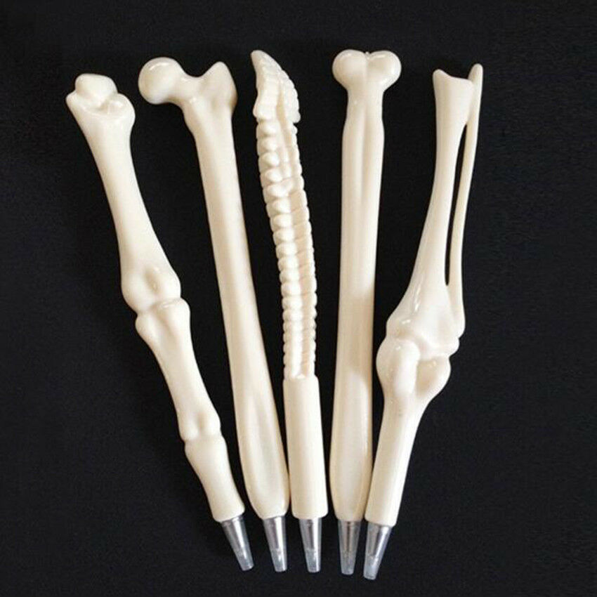 5pcs Novelty Creative Ball point Pen Bone Shape Nurse Doctor Student Pens