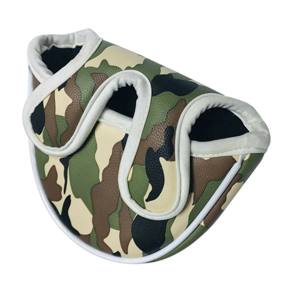 Golf Mallet Head Cover Semicircle Center Putter Headcover Protector Guards