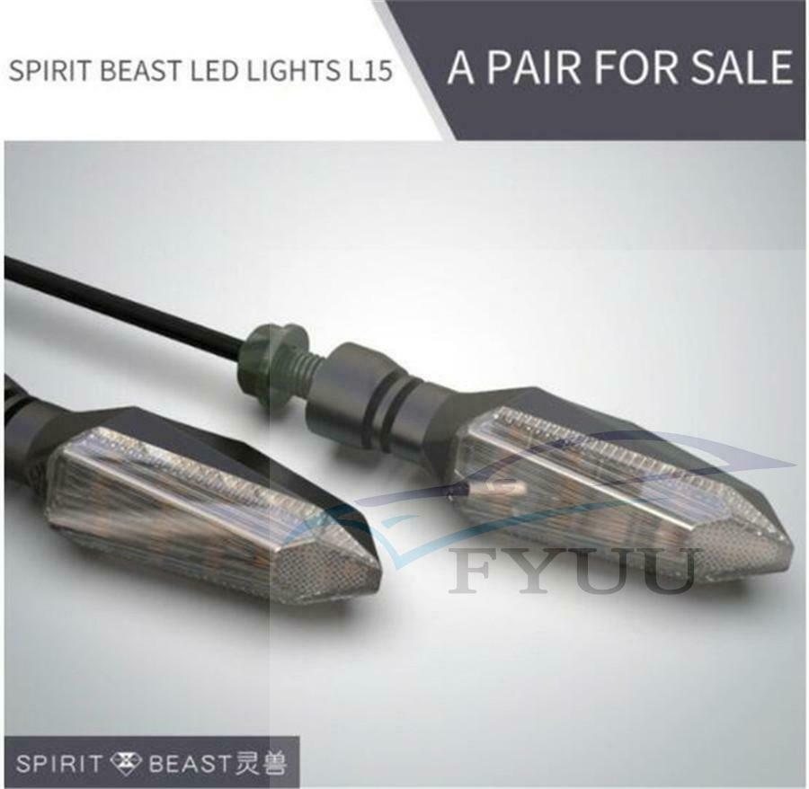 LED Turn Signal Highlight Motorcycle Headlight 12V Direction Indicator Assembly