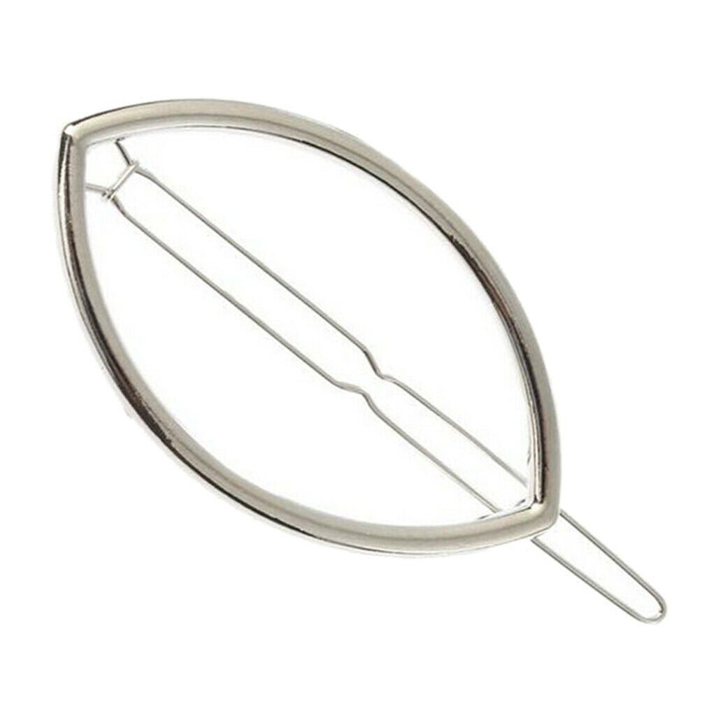 2x Fashion Geometric Hairpin Clip Hair Snap Clamp Womens Girls Headwear