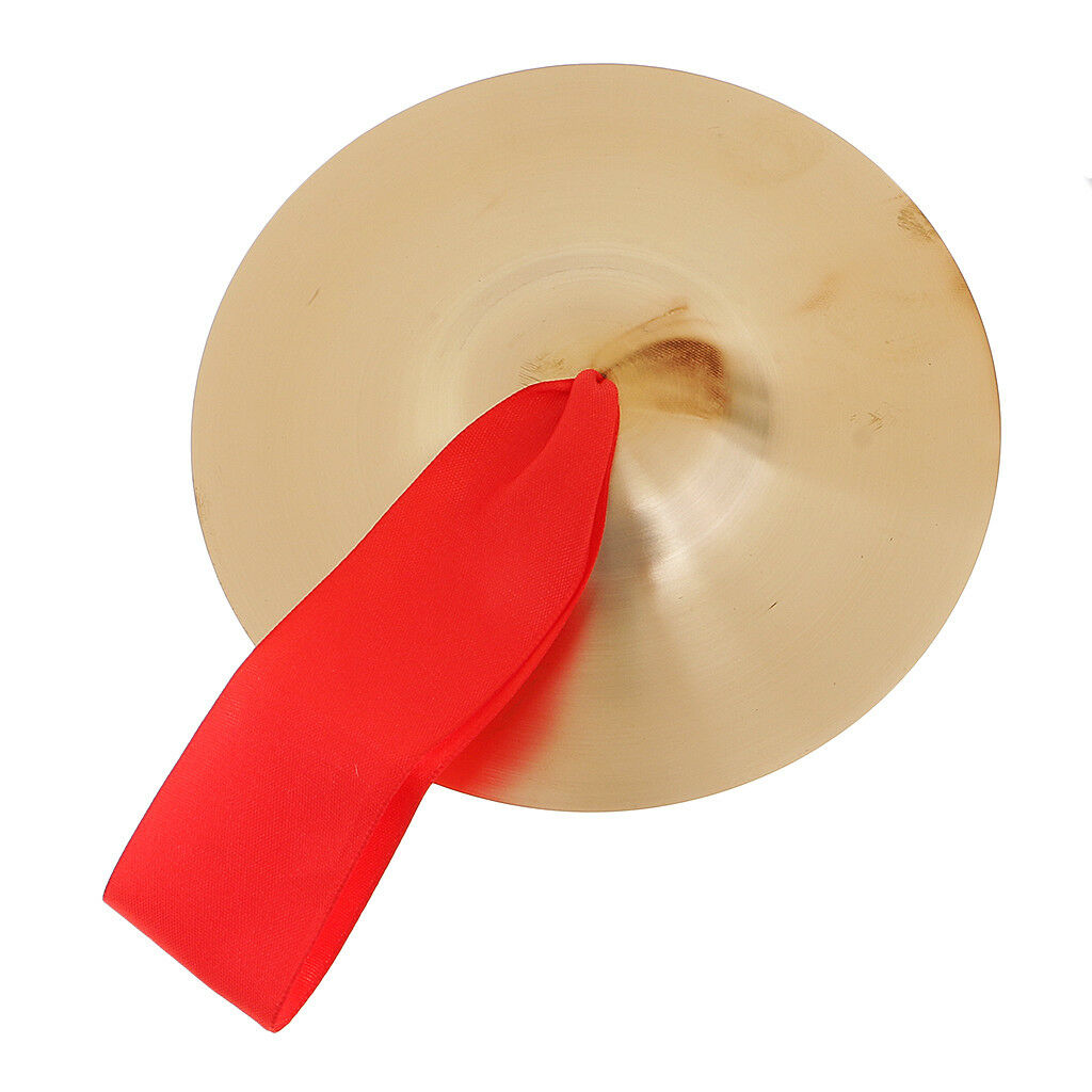 1 Pair Golden Copper Cymbal Hand Percussion Kids Toys Gift D:15cm