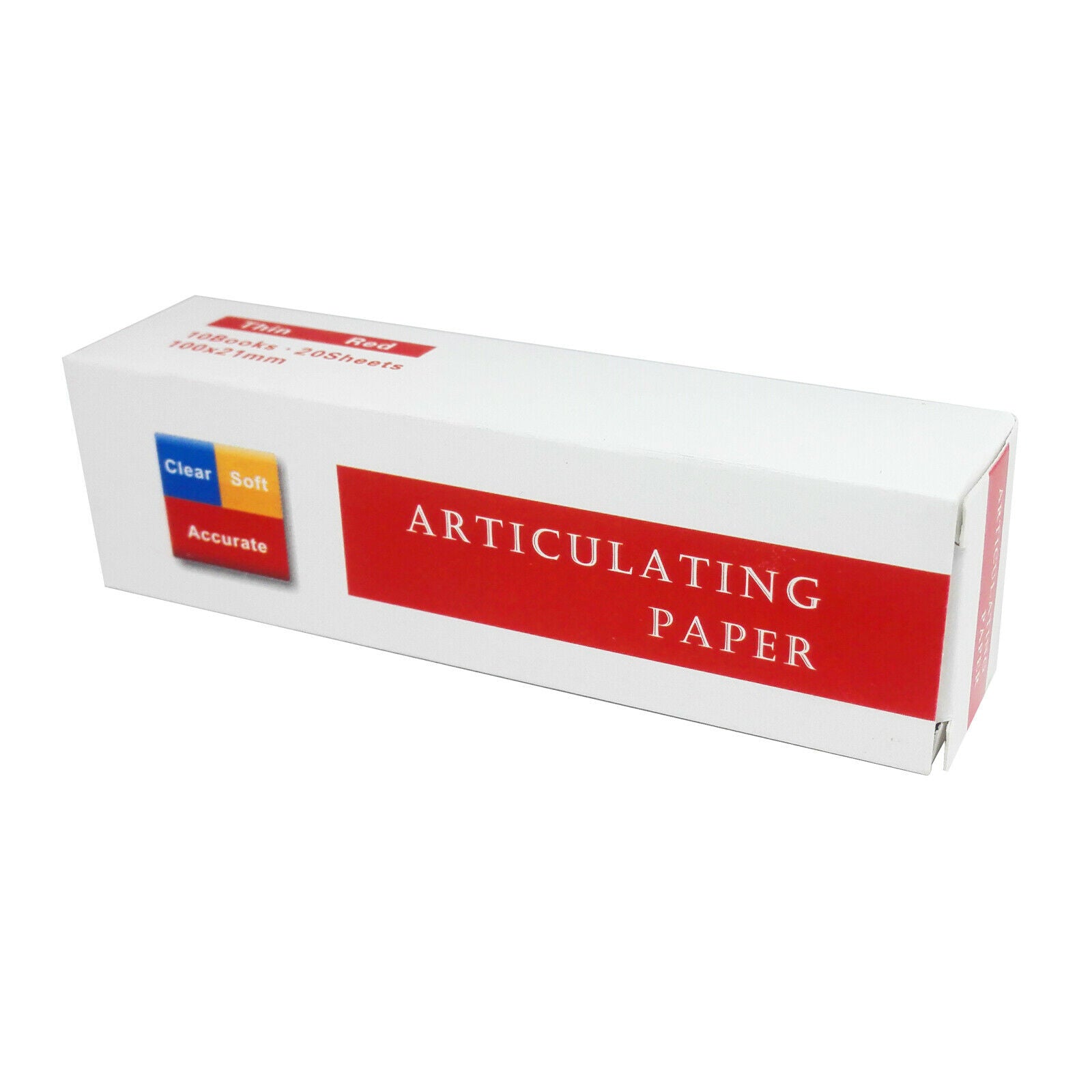 Dental Articulating Paper Thick Thin Red-A Strips 10 books*40 sheets per Box