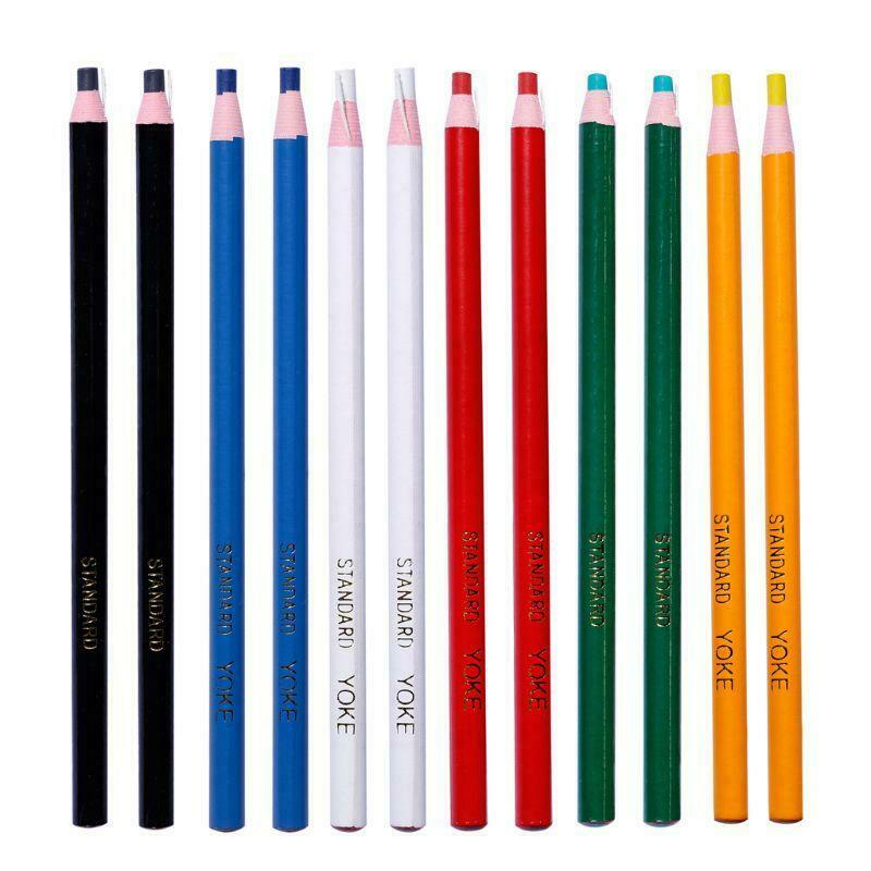 12Pcs Peel Off Marker Grease Pencil Colored Crayon Pen Paper Roll Wax Pencil For