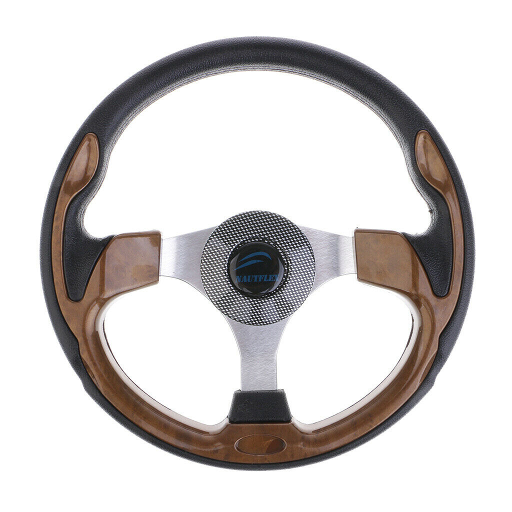 Rustproof Steering Wheel Aluminum 12.6" 3/4" Marine Boats Sport Wheel & Hub