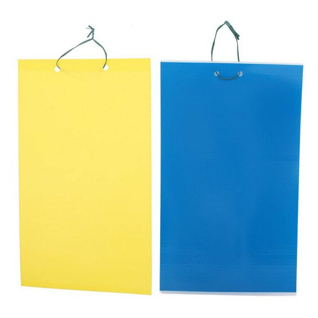 2 Sides Sticky Insect Traps Bug Pads for Insect Useful Catchers Traps Yellow