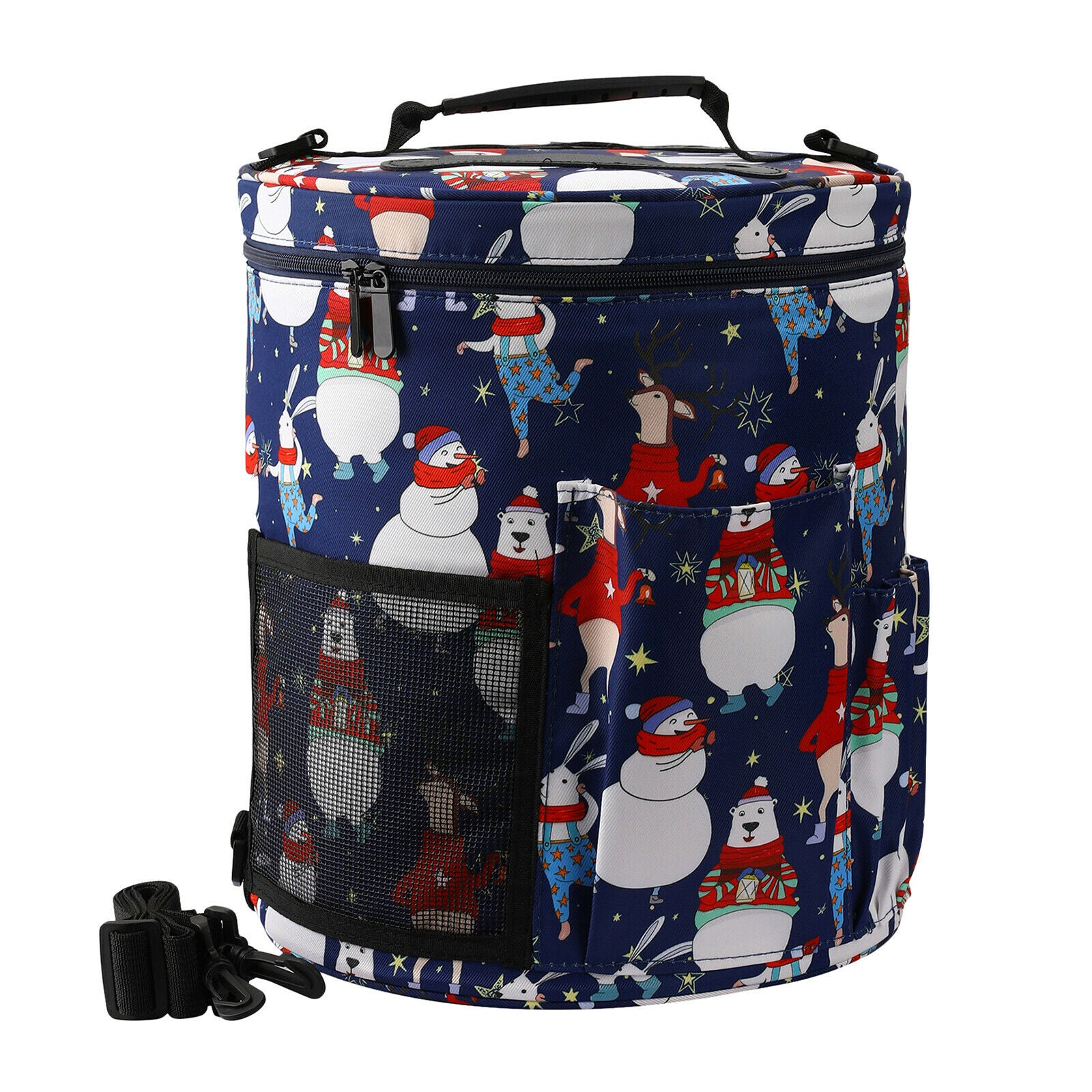 Knitting Bag Yarn Tote Crochet Hooks Storage Organizers for Project Supplies