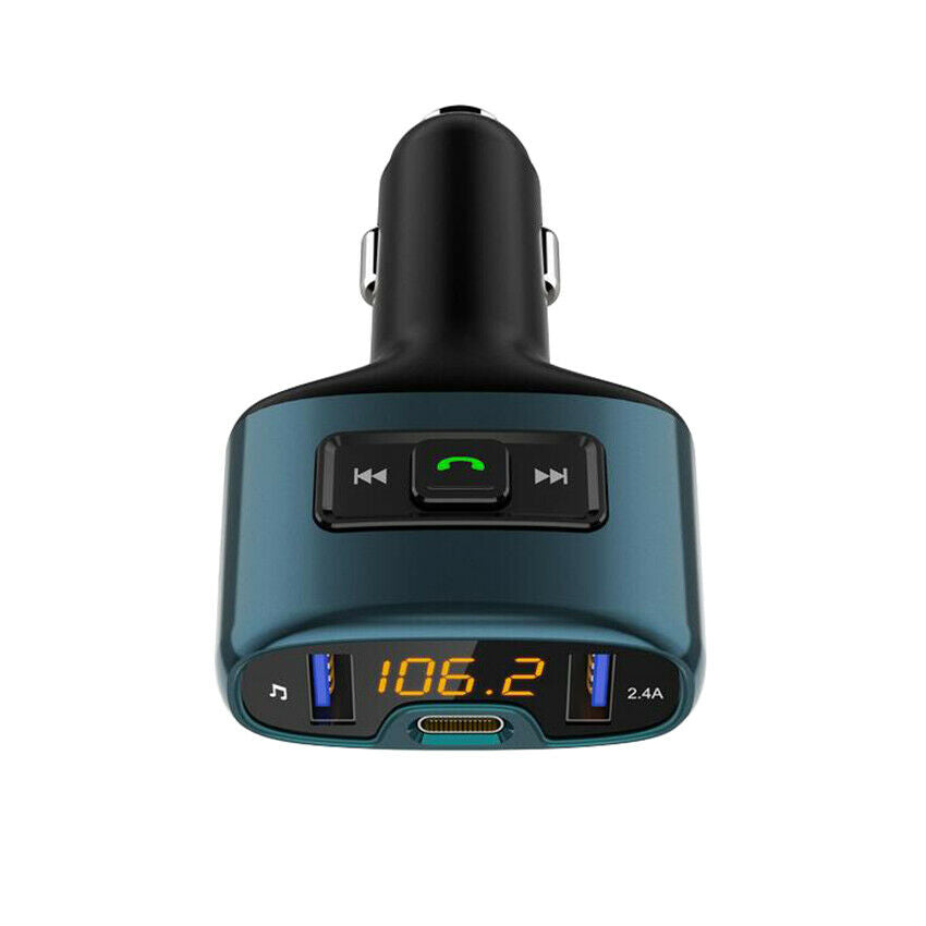 Car Charger Fast Quick Charge LED Dual TYPE-C USB Port Adapter HandsFree