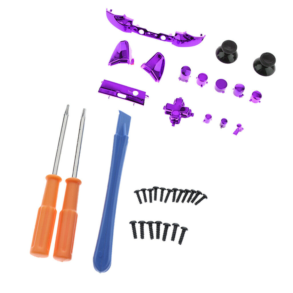 Full Button Set Mod Kit + Screwdrivers For Microsoft   One S Controllers