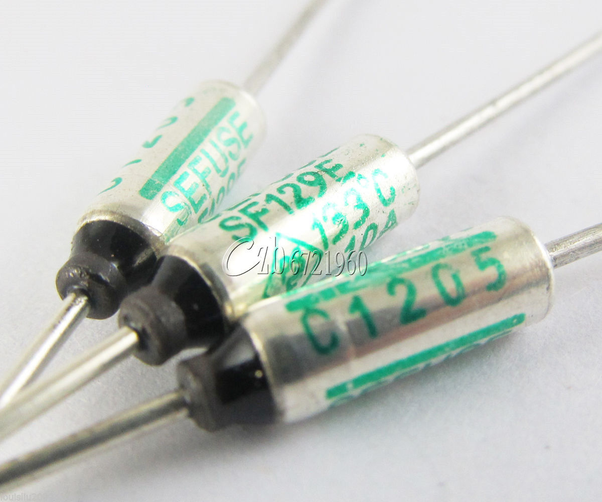 10PCS SF129E SEFUSE 10A 250VCutoffs  Thermal Fuse 133°C 133 Degree