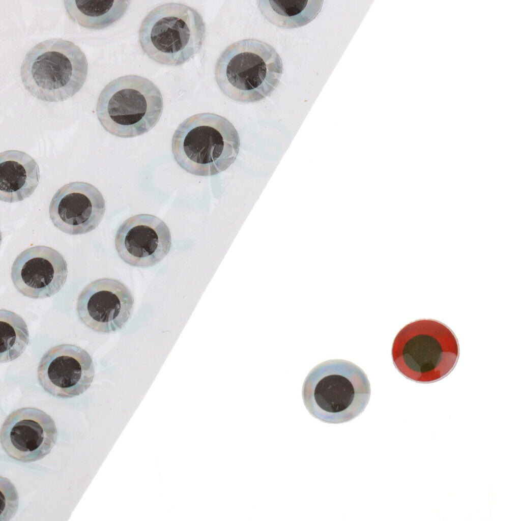 Fishing Lure Eyes Mixed Size for Make Fishing Bait Fly Tying Fishing Crafts