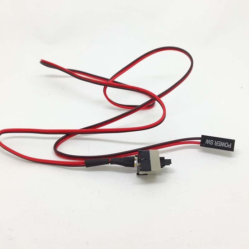 2xPC Power ATX Wire Motherboard Switch Power rest Cable On/Off Supply computer