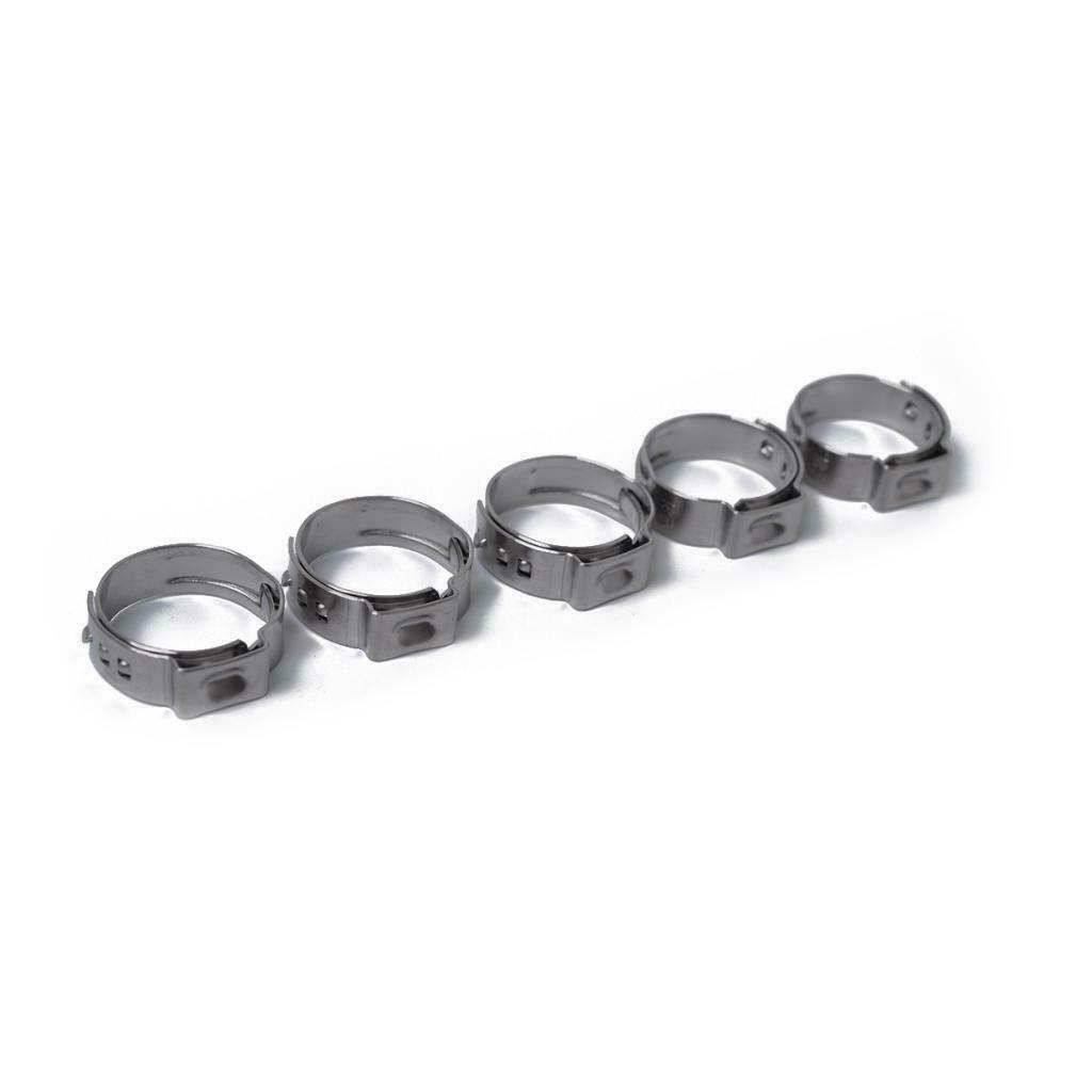 20 Pieces Steel One-ear Hydraulic Hose Clamps 19.4 22.6 Mm 20.3 23.5 Mm