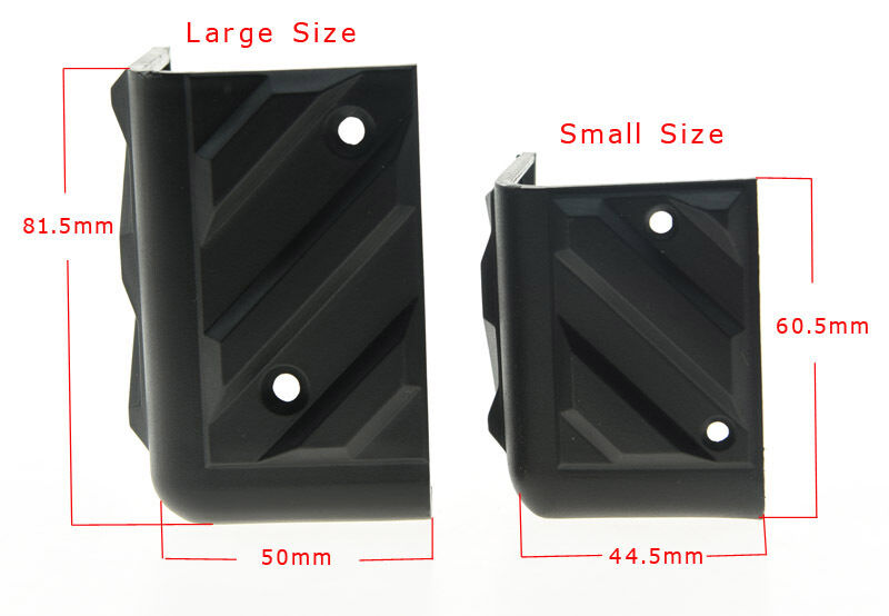 4x Small Guitar AMP Amplifier Protector Corner PA Speaker Cabinet Corners Black