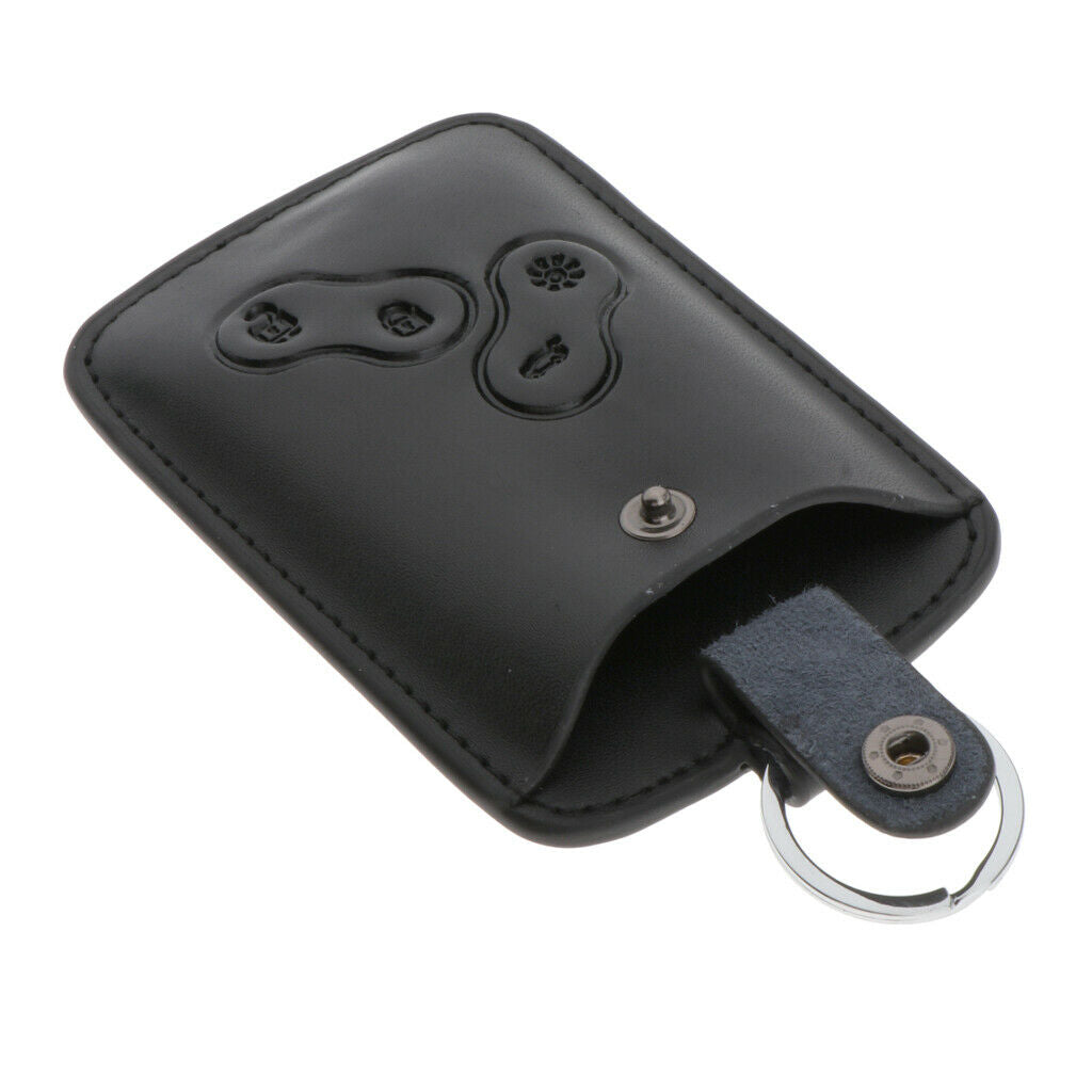 Car Leather Key Bag Men Car Key Case Holder Shell w/ Key Ring for Koleos New