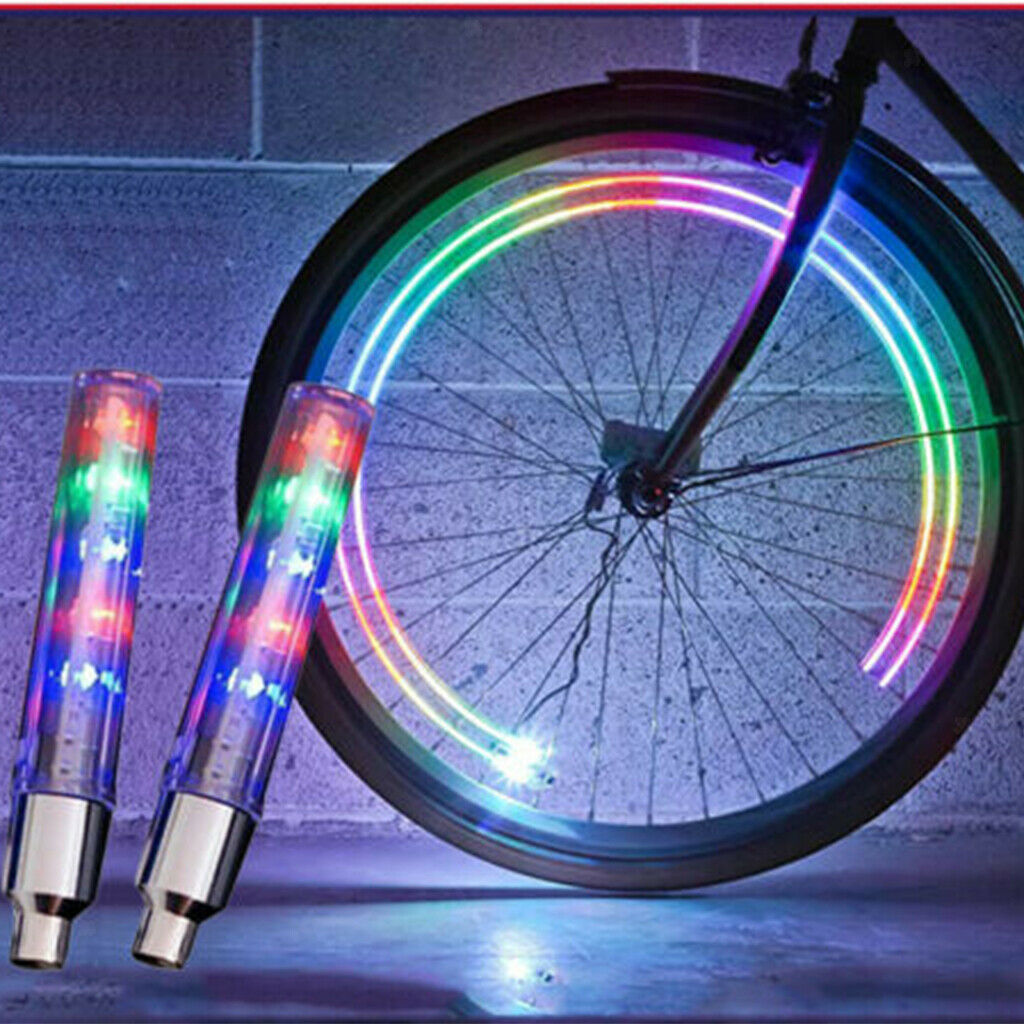 2x Valve Stem LED   For Bike  Car Motorcycle Wheel Tire Light Lamp